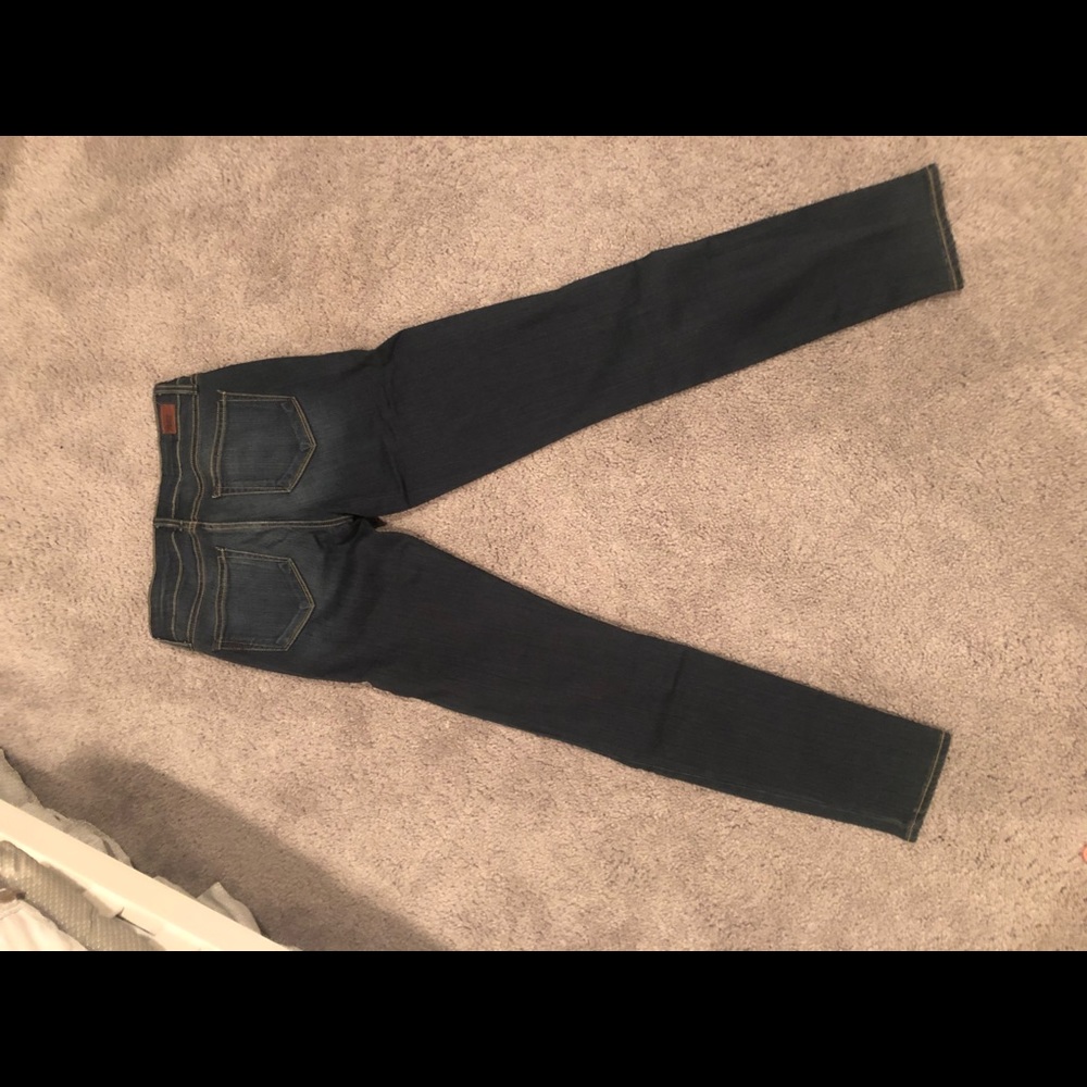 Paige Edgemont Skinny Dark Wash Blue Jeans - 26 - Picture 7 of 7